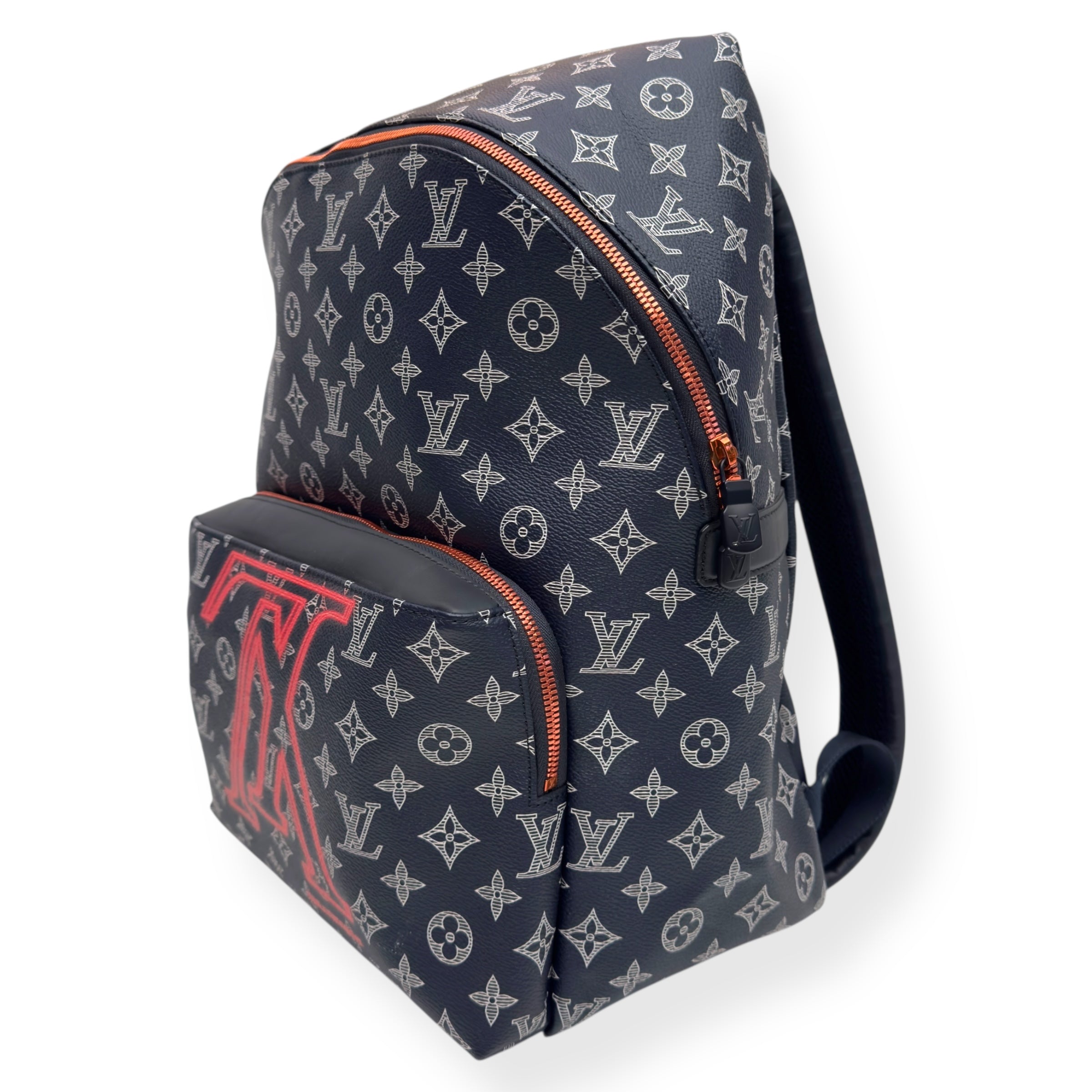 LOUIS VUITTON MONOGRAM UPSIDE DOWN APOLLO BACKPACK BLUE / RED PM