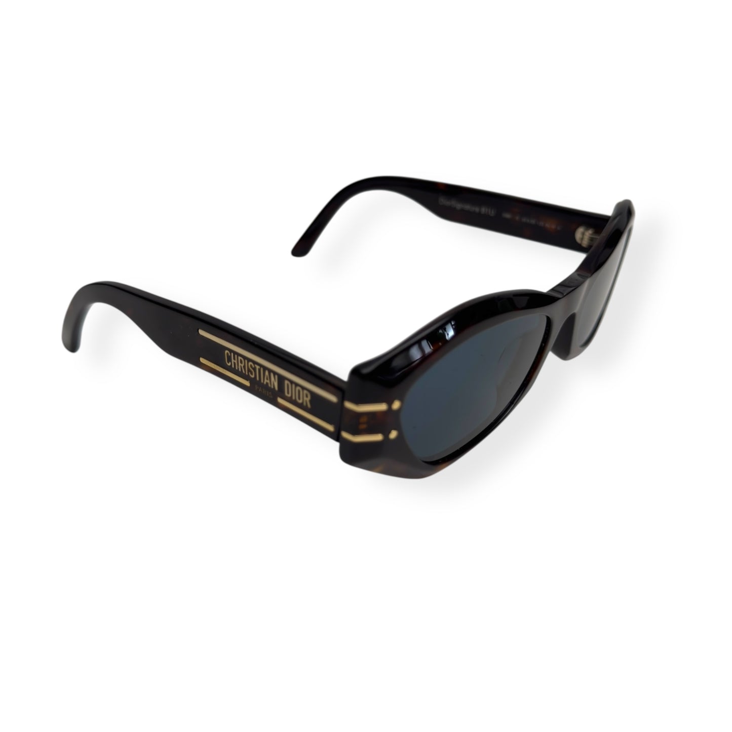 CHRISTIAN DIOR DIORSIGNATURE B1U SUNGLASSES BROWN / BLUE