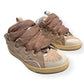 LANVIN LEATHER CURB SNEAKER BEIGE  42 / UK8
