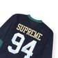SUPREME ANKH HOCKEY LONG-SLEEVE JERSEY BLACK / GREEN XL