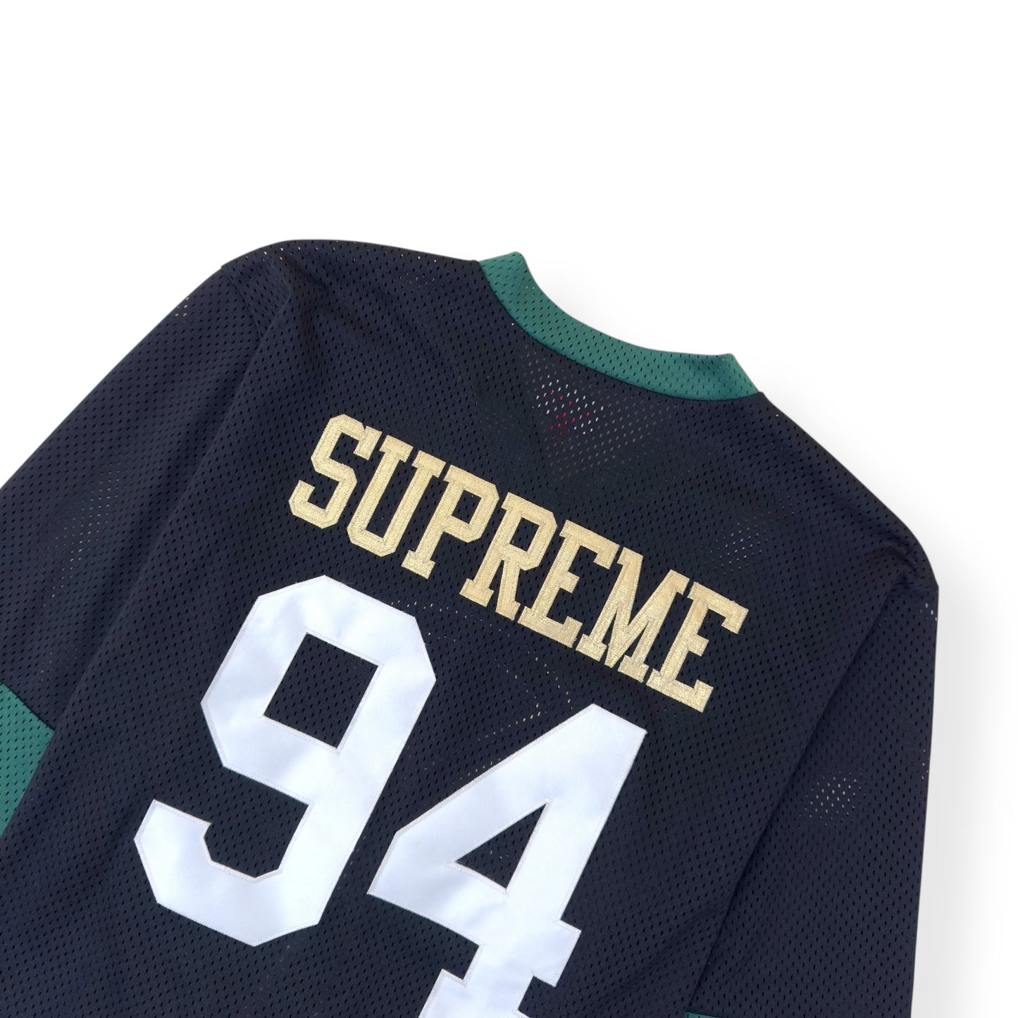 SUPREME ANKH HOCKEY LONG-SLEEVE JERSEY BLACK / GREEN XL