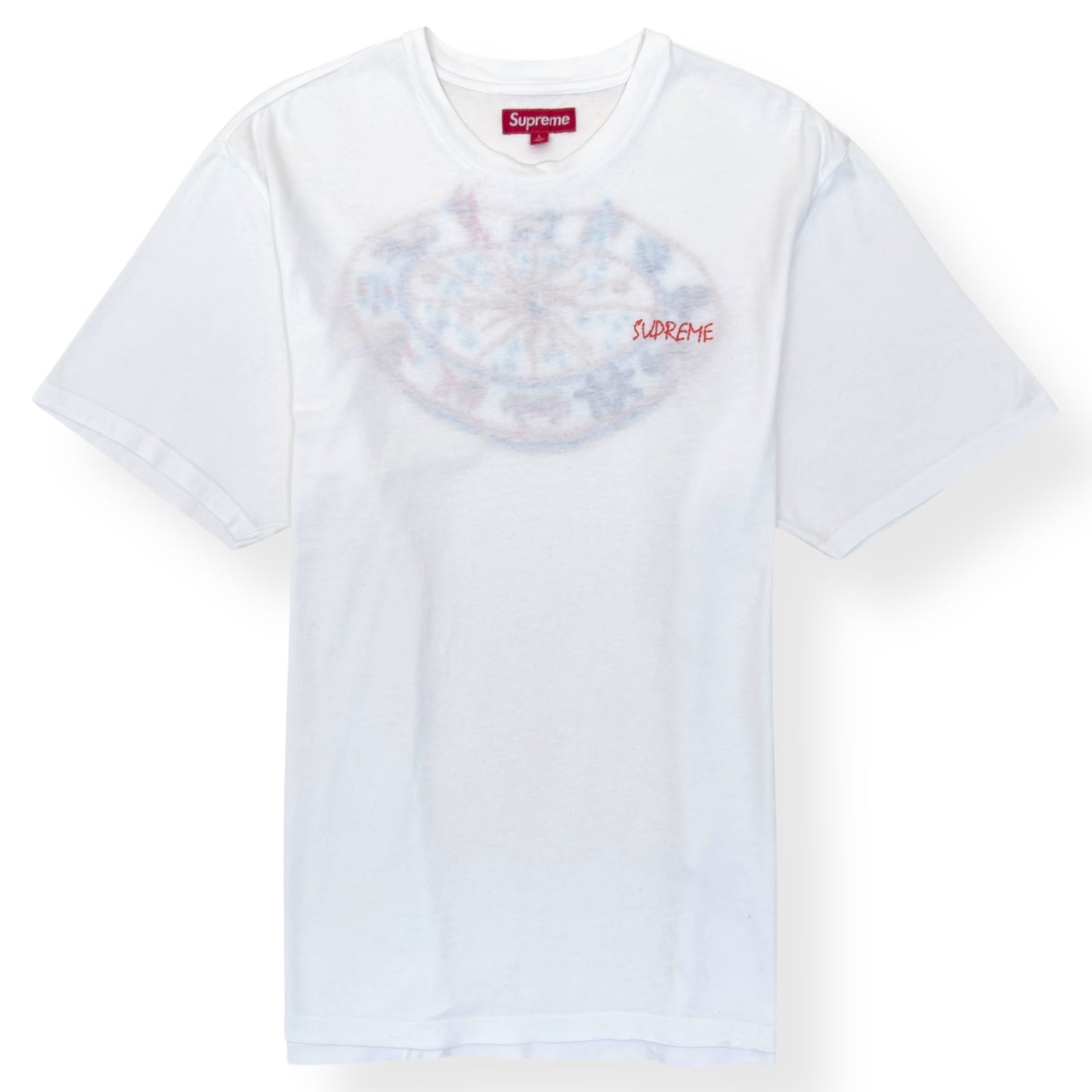 SUPREME ZODIAC S/S COTTON T-SHIRT WHITE L