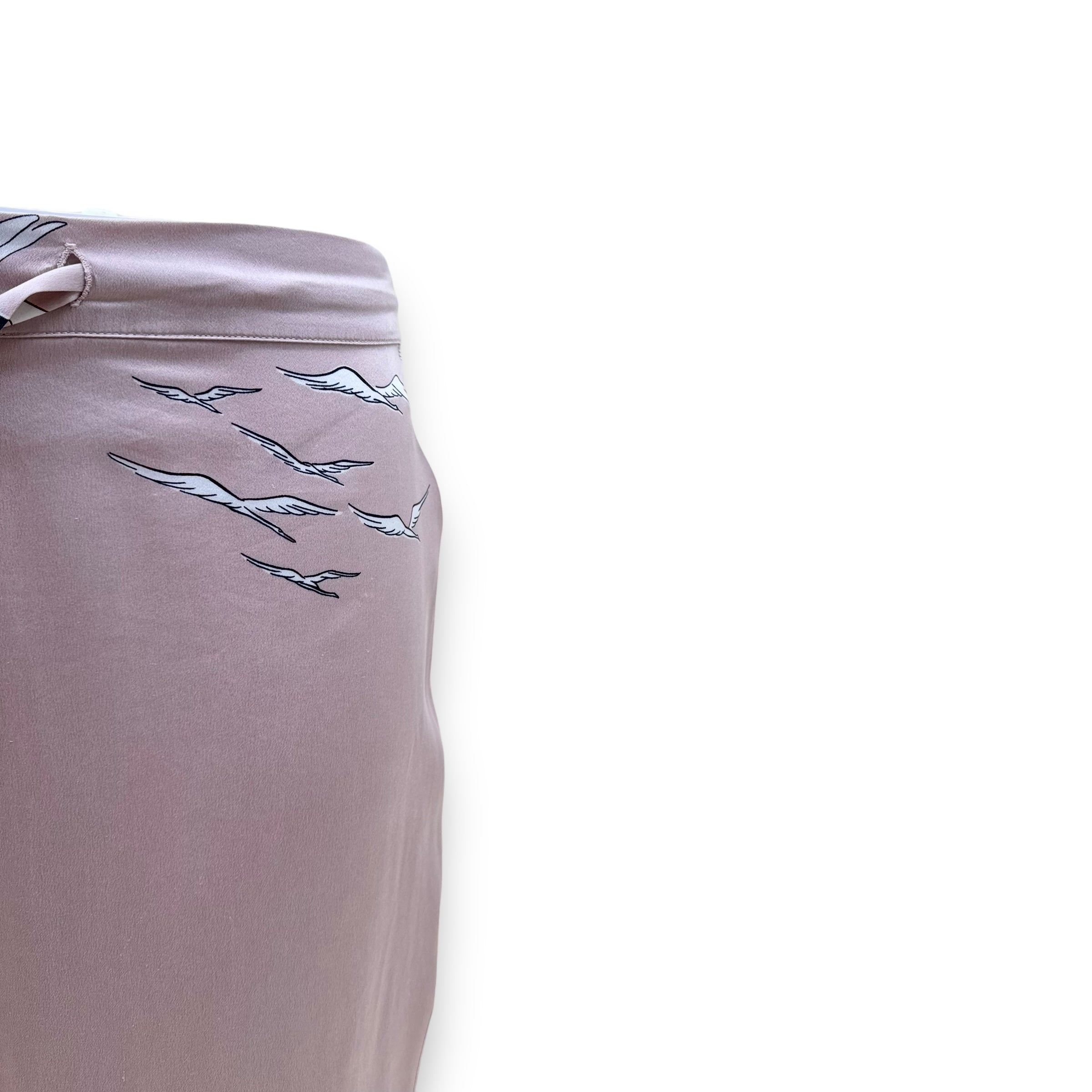 OLIVIA VON HALLE LILA PRINTED SILK-SATIN PYJAMA SET PINK S