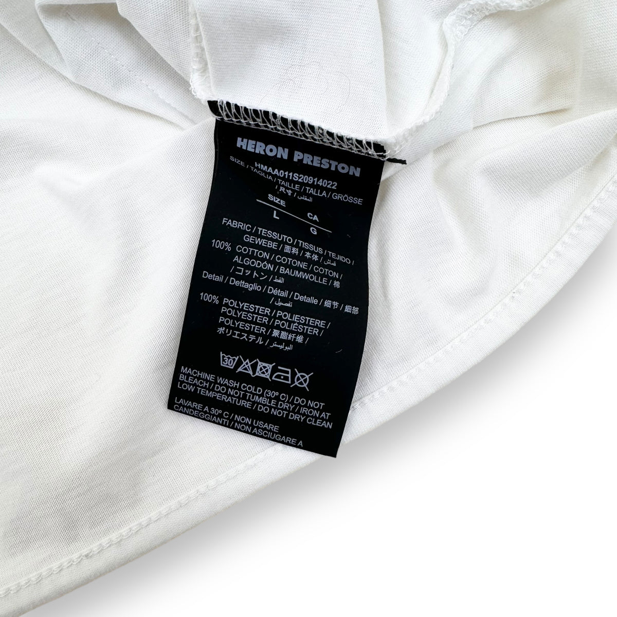 HERON PRESTON T-SHIRT WHITE L