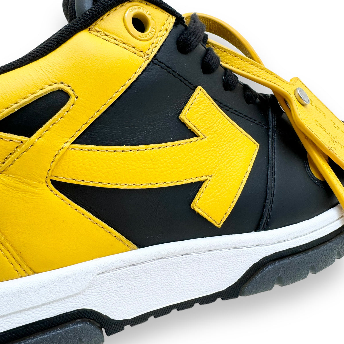 OFF-WHITE OUT OF OFFICE SNEAKER YELLOW / BLACK UK9
