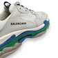 BALENCIAGA TRIPLE S SNEAKER BLUE / GREEN / BEIGE UK8