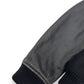 OFF-WHITE OW PATCH LEATHER SLEEVE VARSITY JACKET BLACK / ORANGE S
