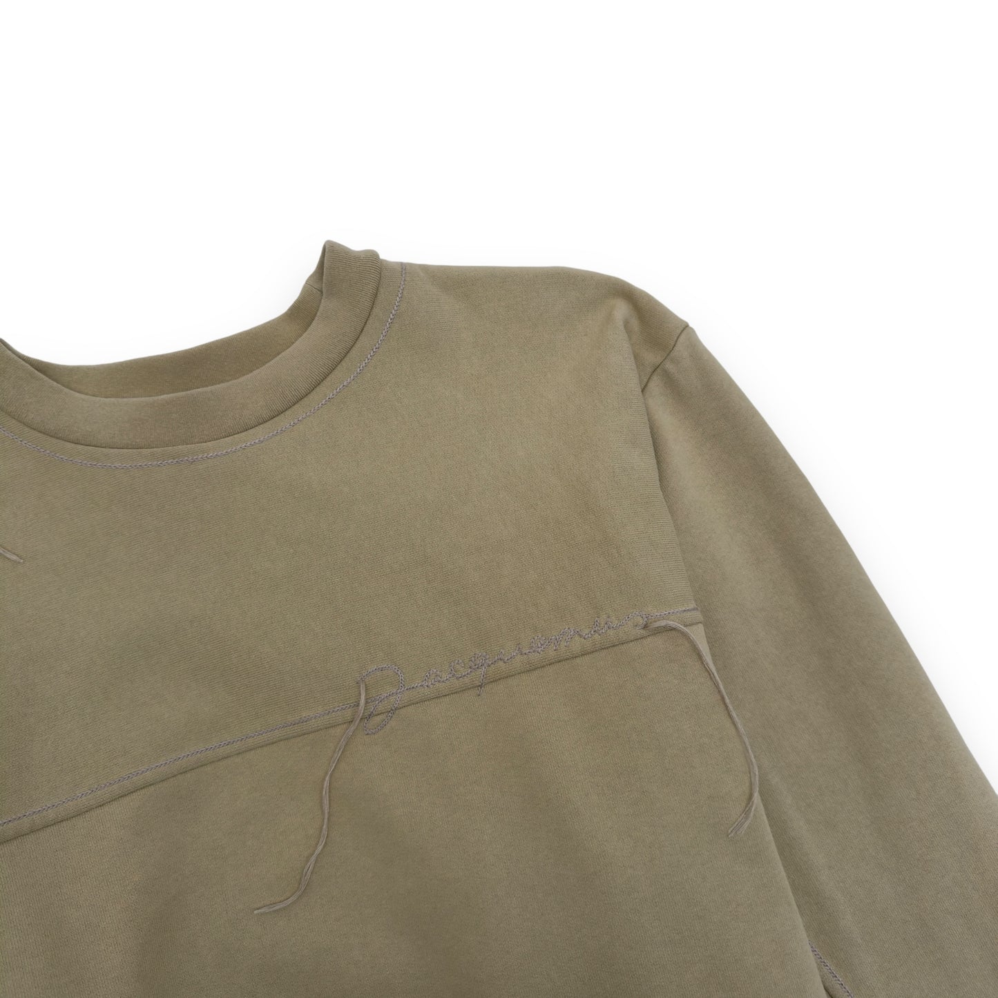 JACQUEMUS LOGO EMBROIDERED SWEATSHIRT BEIGE L