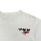 PALM ANGELS RACING LOGO T-SHIRT WHITE M