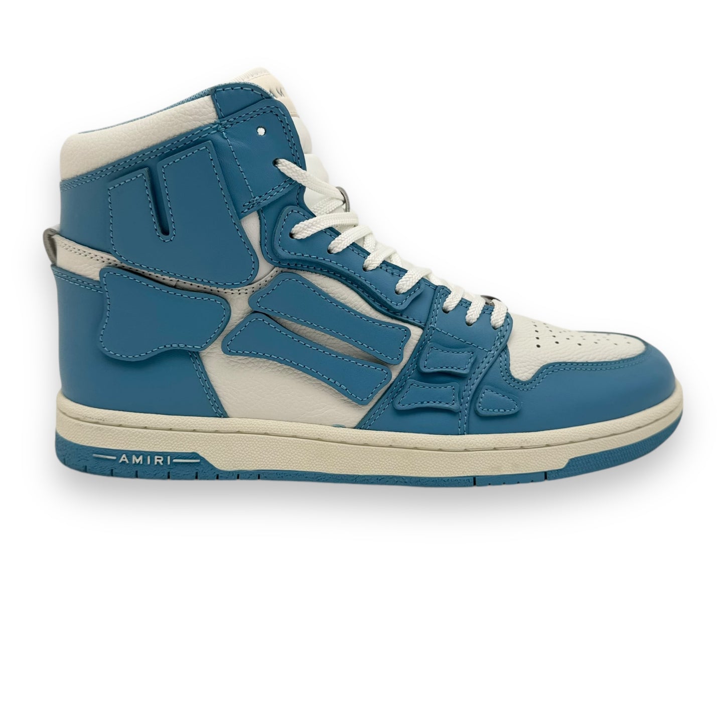 AMIRI SKEL TOP HI POWDER HIGH TOP SNEAKER BLUE / WHITE UK10