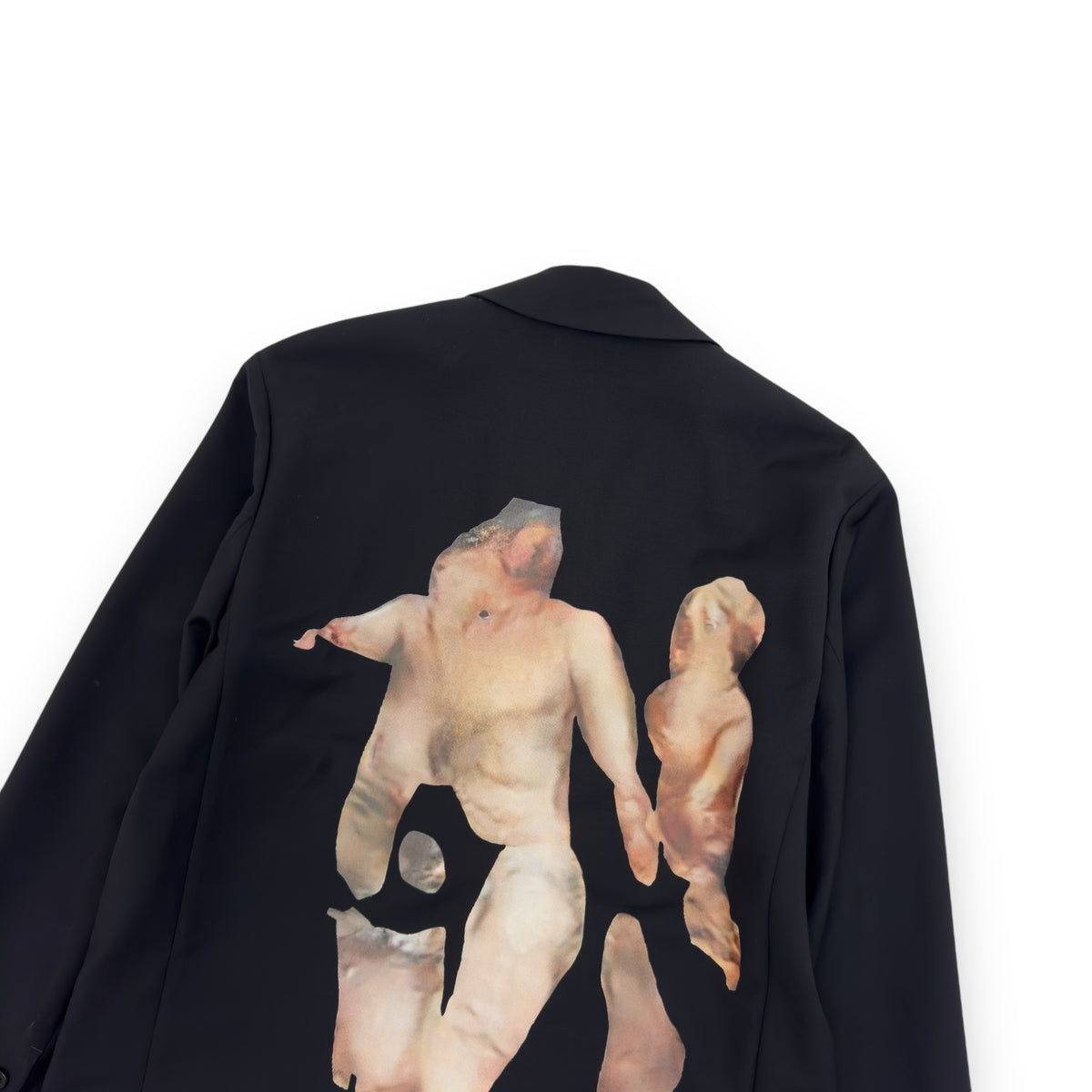 ACNE STUDIOS OVERSIZED PRINTED SUIT JACKET BLACK S
