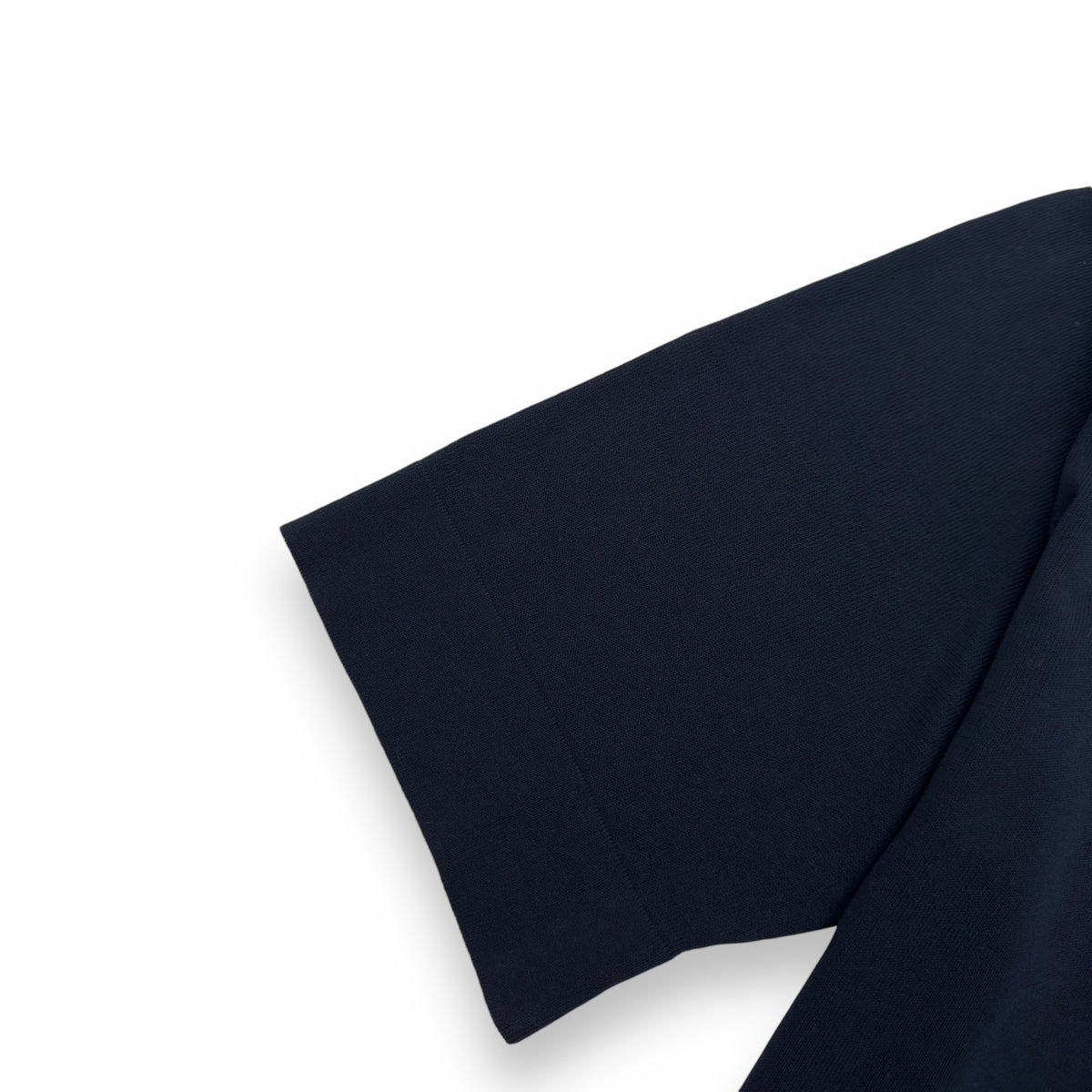 THOM SWEENEY SS23 SHORT SLEEVE COTTON POLO SHIRT NAVY L