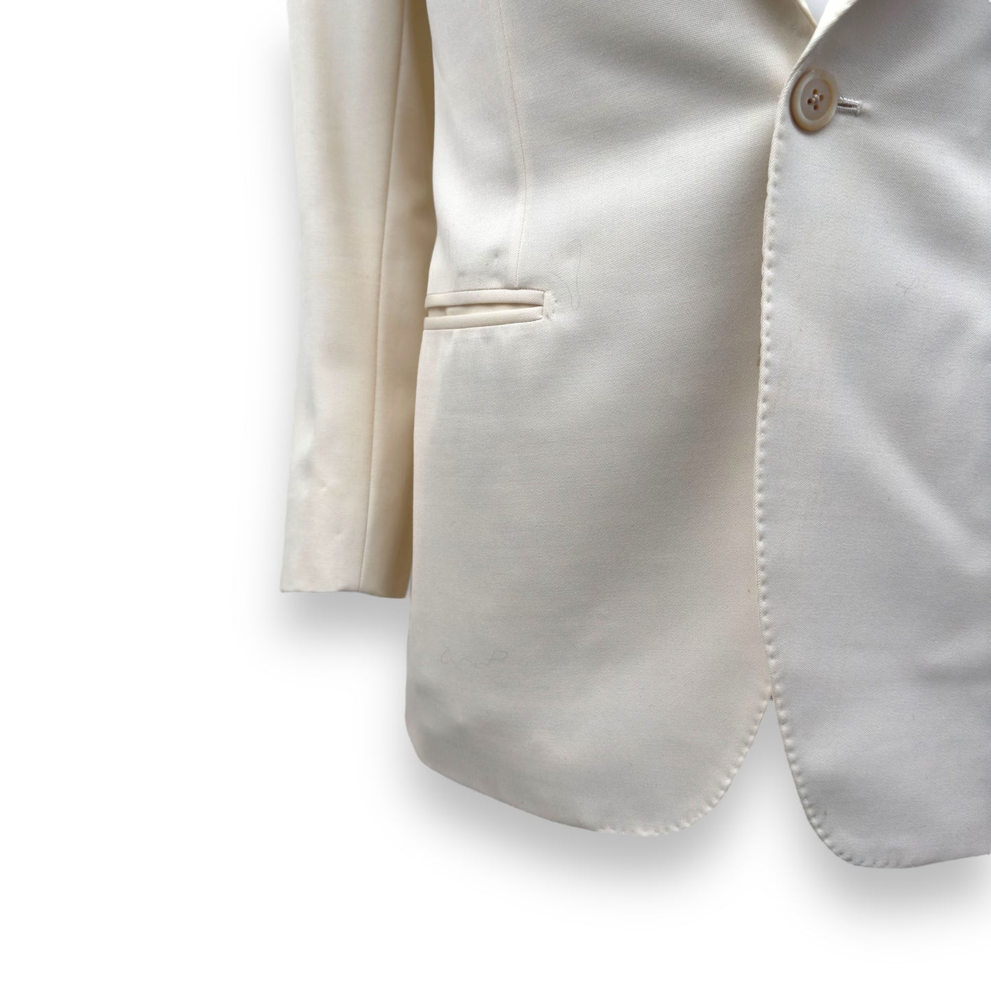 THOM SWEENEY BESPOKE JACKET CREAM UK8