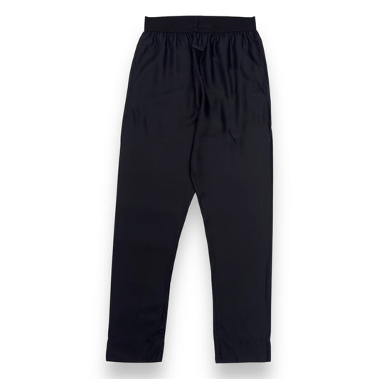 FEAR OF GOD SILK-BLEND LOUNGE PANTS BLACK L