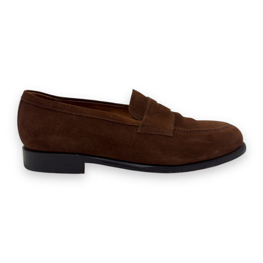 MORJAS SUEDE ‘THE PENNY LOAFER’ BROWN UK10