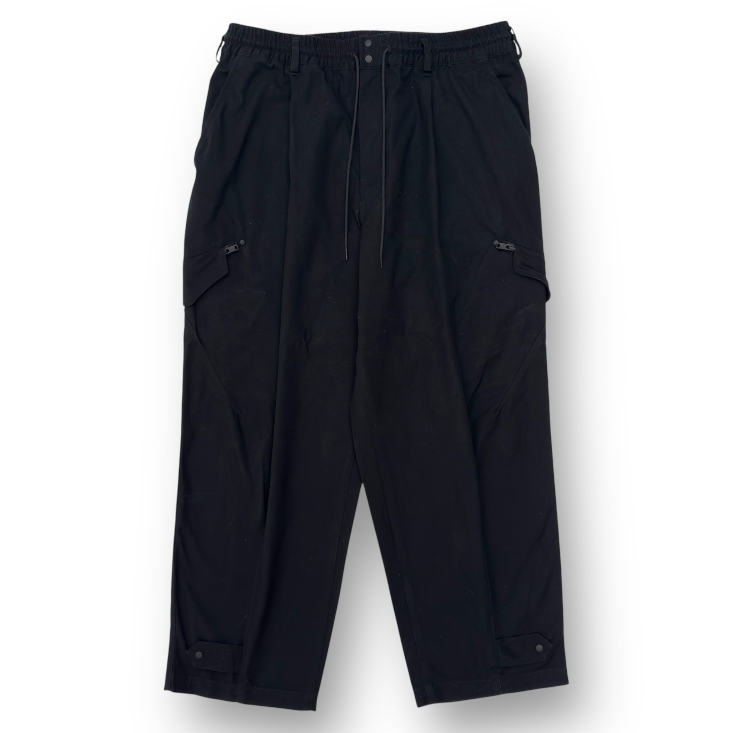ADIDAS Y-3 OVERSIZED WRKWR TROUSERS BLACK XL
