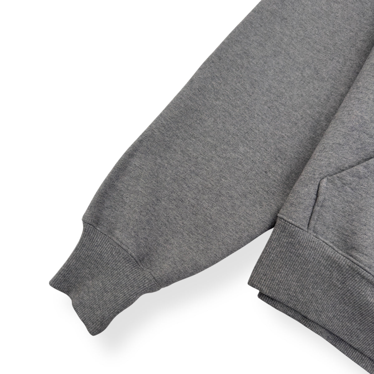 AMI PARIS POPOVER HOODIE GREY / WHITE M
