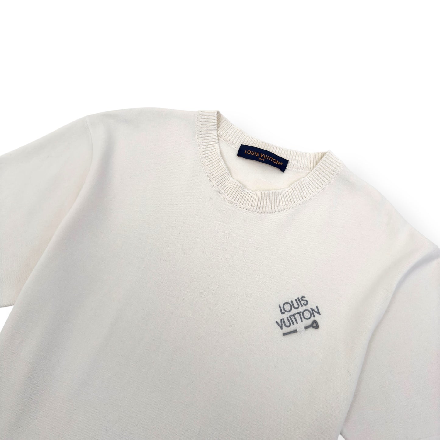 LOUIS VUITTON SIGNATURE CREWNECK T-SHIRT WHITE XXL