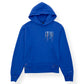AMIRI EMBROIDERED PAINT DRIP CORE LOGO HOODIE BLUE M