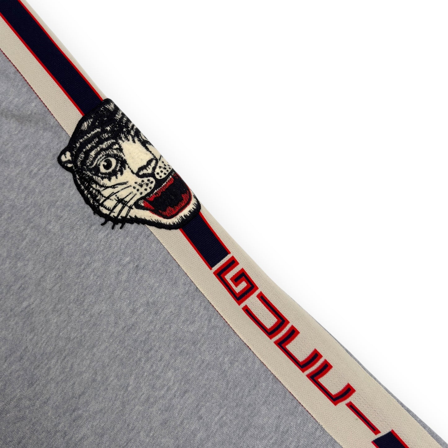 GUCCI COTTON SWEATPANTS GREY / RED M