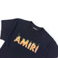 AMIRI FLAME LOGO T-SHIRT BLACK / YELLOW L