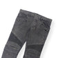 BALMAIN STONE WASH BIKER JEANS GREY W34”