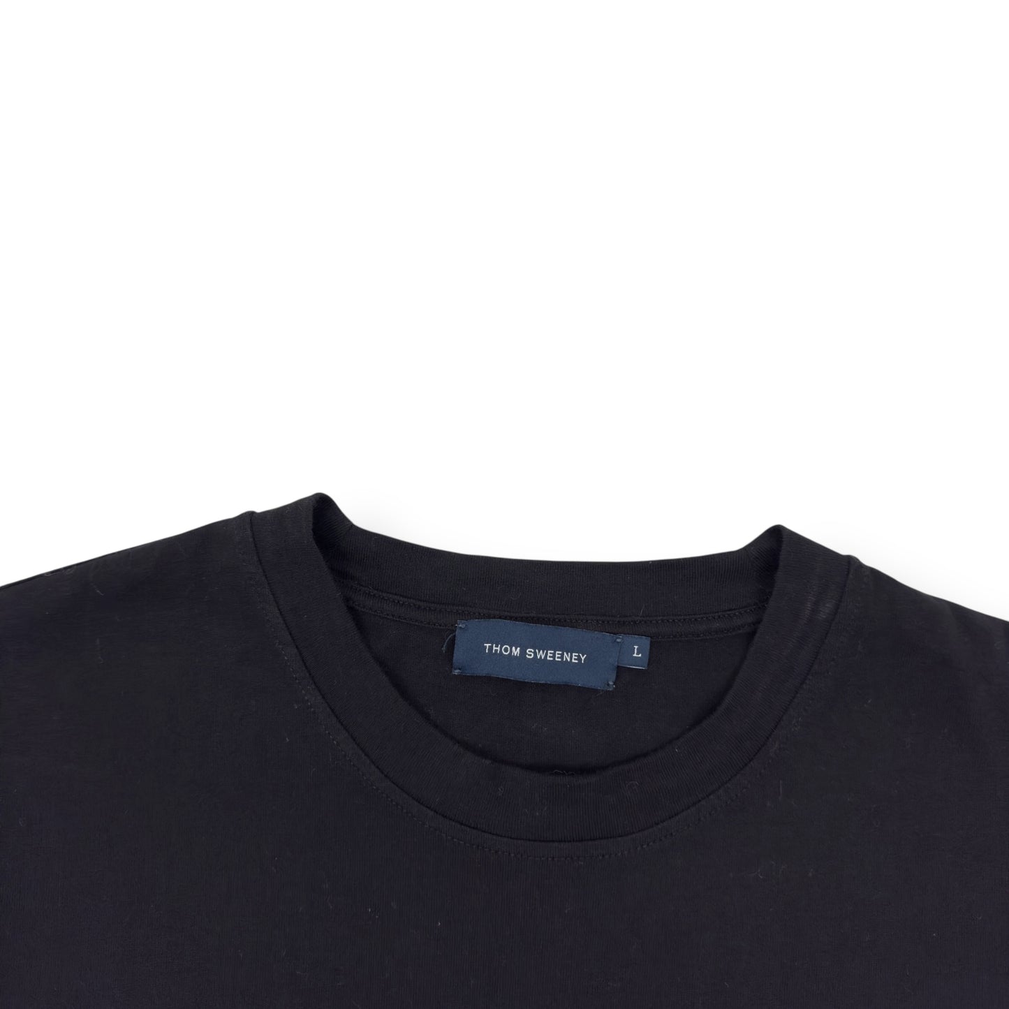 THOM SWEENEY COTTON T-SHIRT BLACK L