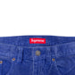 SUPREME WASHED CORDUROY DOUBLE KNEE SHORTS BLUE M