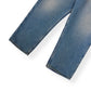 PRADA PLAQUE-LOGO WASHED DENIM JEANS BLUE W34”
