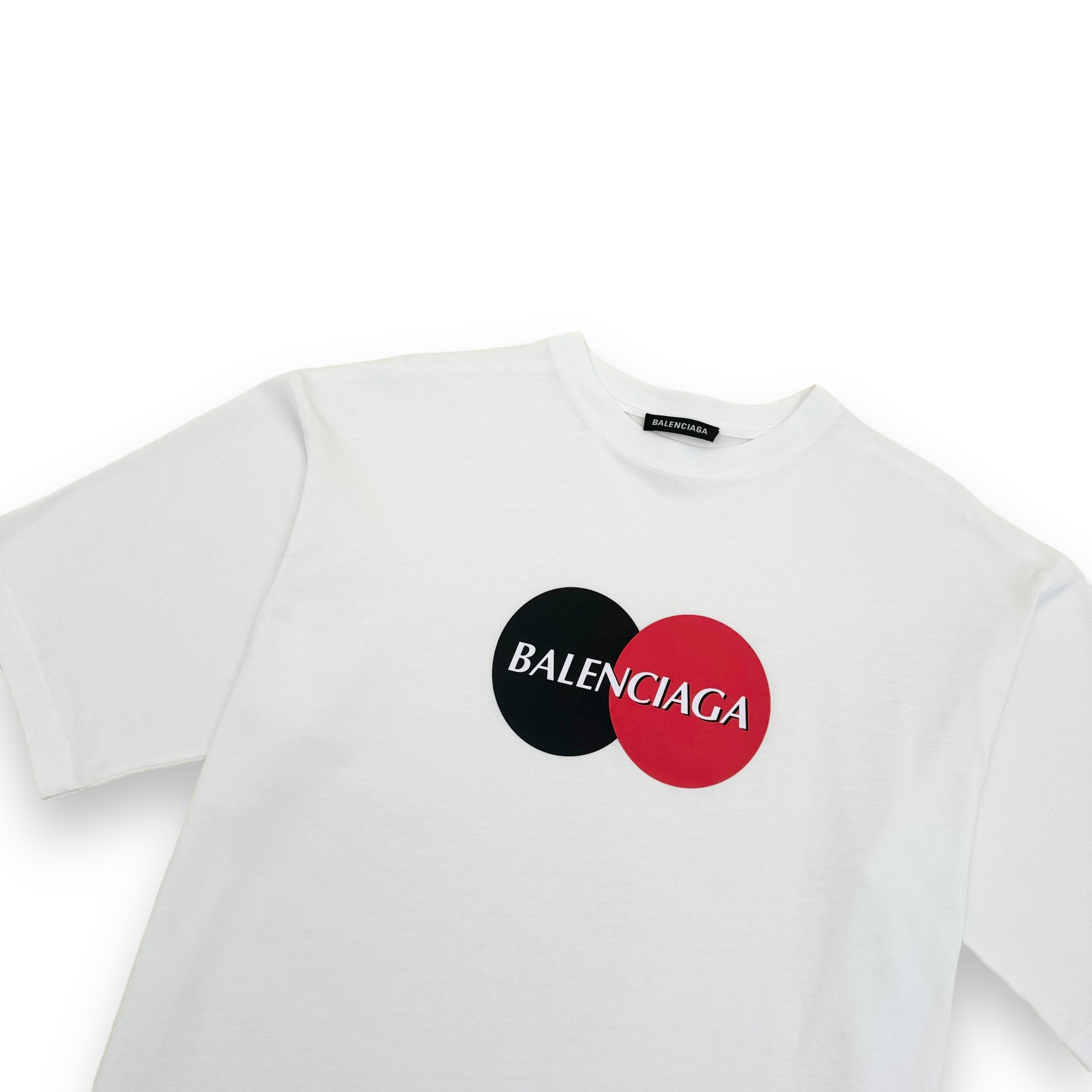 BALENCIAGA OVERSIZED CREDIT CARD LOGO T-SHIRT WHITE M