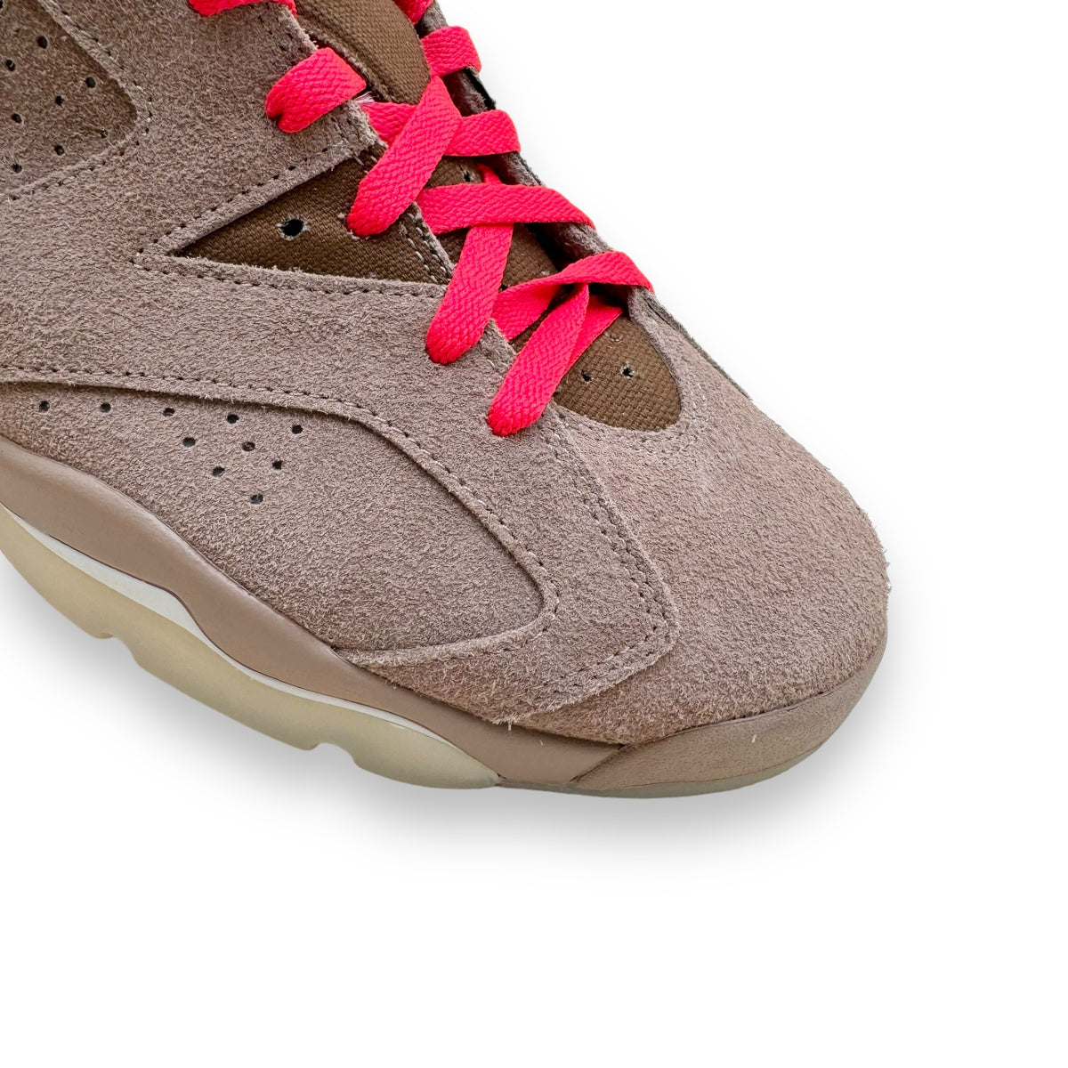TRAVIS SCOTT X NIKE JORDAN 6 RETRO MID SNEAKER BRITISH KHAKI UK8.5