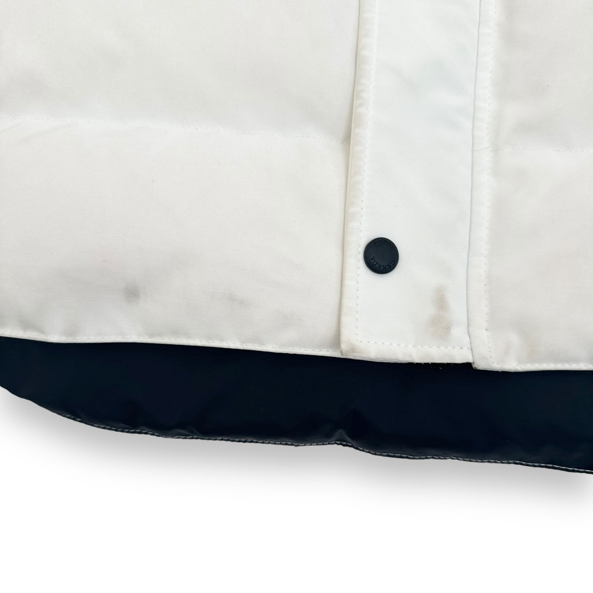 CANADA GOOSE CARSON VEST PUFFER JACKET WHITE / BLACK M