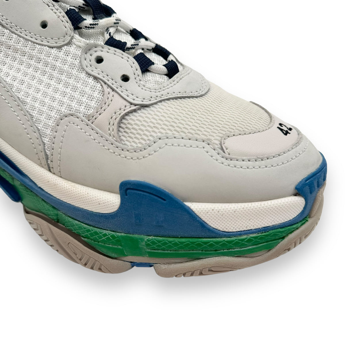 BALENCIAGA TRIPLE S SNEAKER BLUE / GREEN / BEIGE UK8