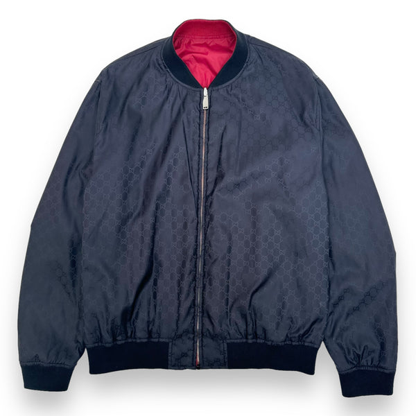 ジャケット・アウター GUCCI Reversible Nylon Bomber Jacket Gucci Reversible Gg Jacquard Nylon Bomber Jacket, $1,285