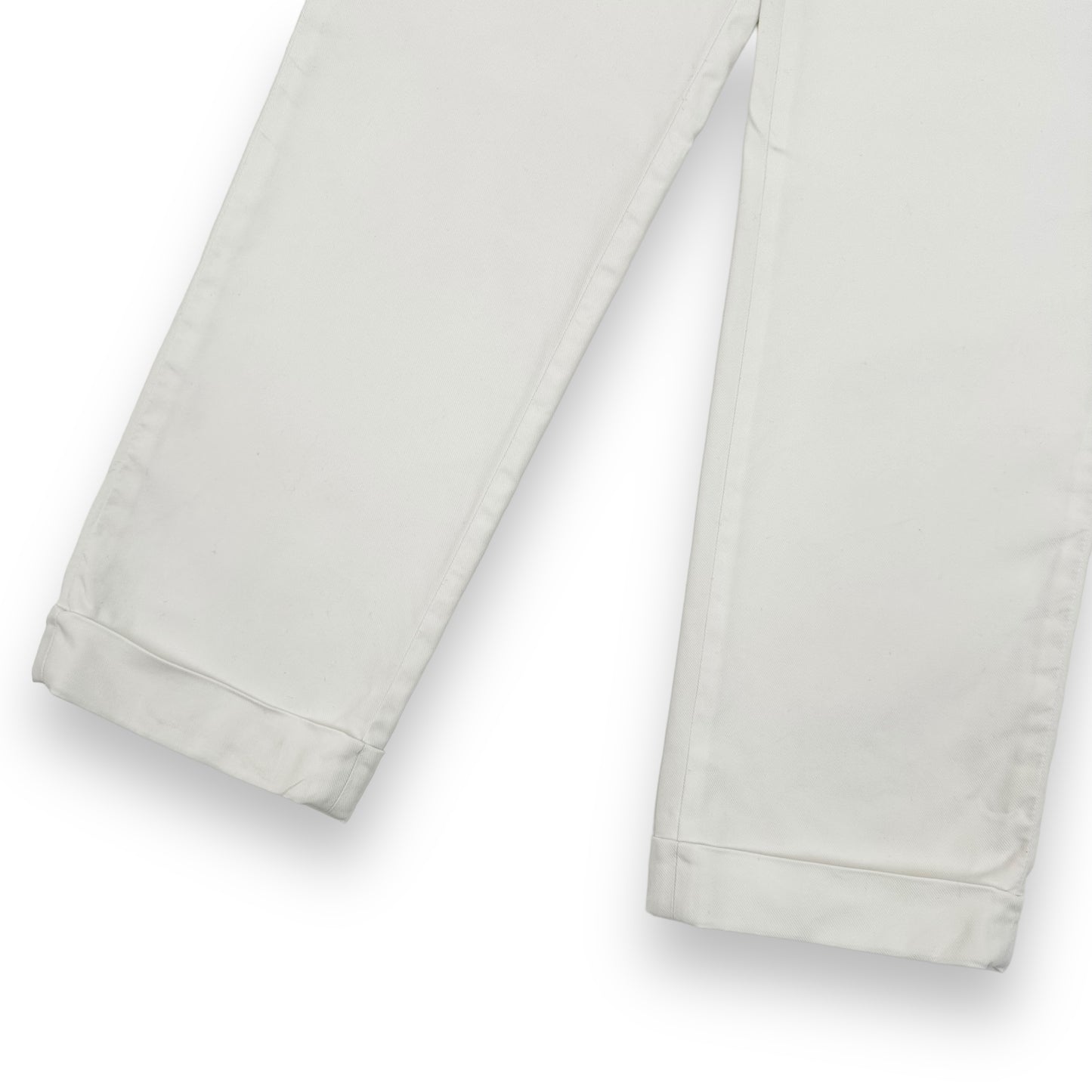 THOM SWEENEY CHINO TROUSERS WHITE L