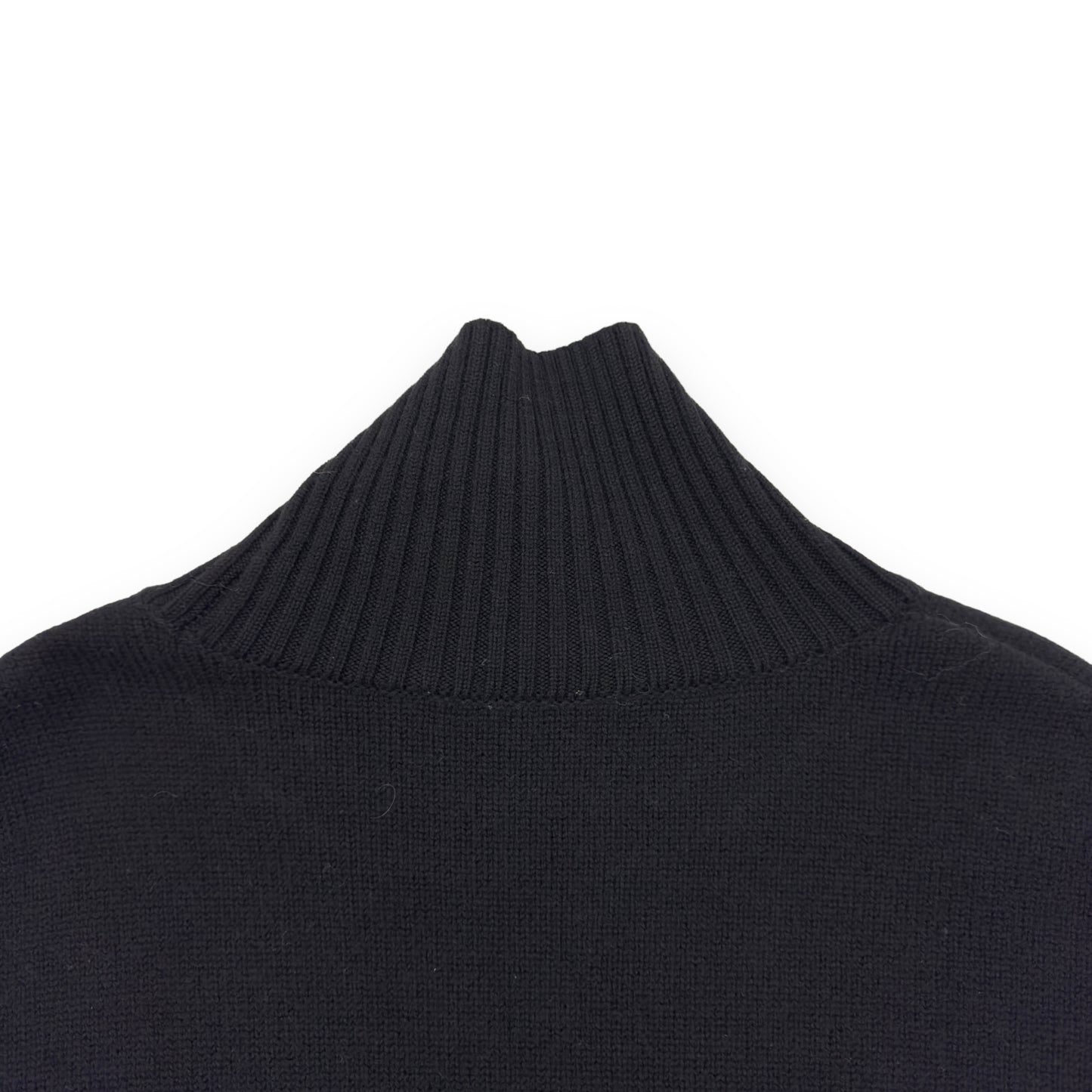 AMI PARIS WOOL LOGO SWEATER BLACK L