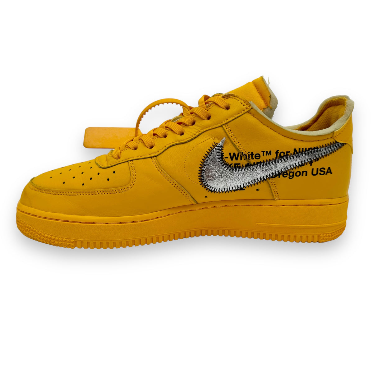 NIKE X OFF-WHITE AIR FORCE 1 SNEAKER LEMONADE UK10.5