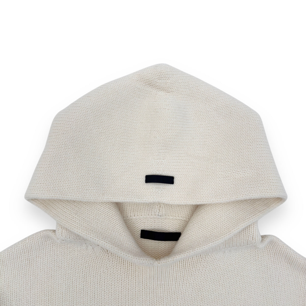 FEAR OF GOD KNIT PULLOVER HOODIE CAMEL L