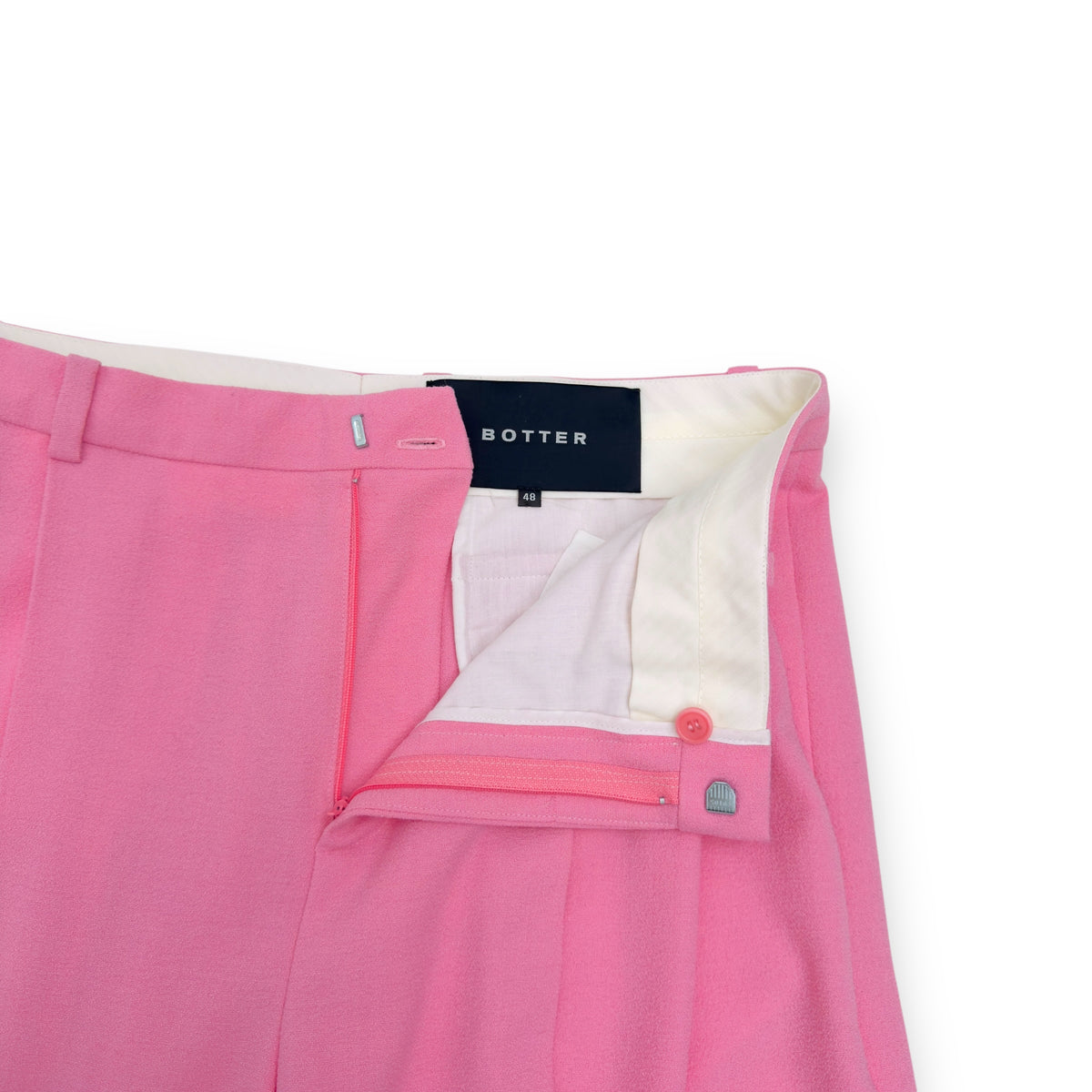 BOTTER OVERSIZED PLEATED WIDE-LEG TROUSERS PINK 48 / M