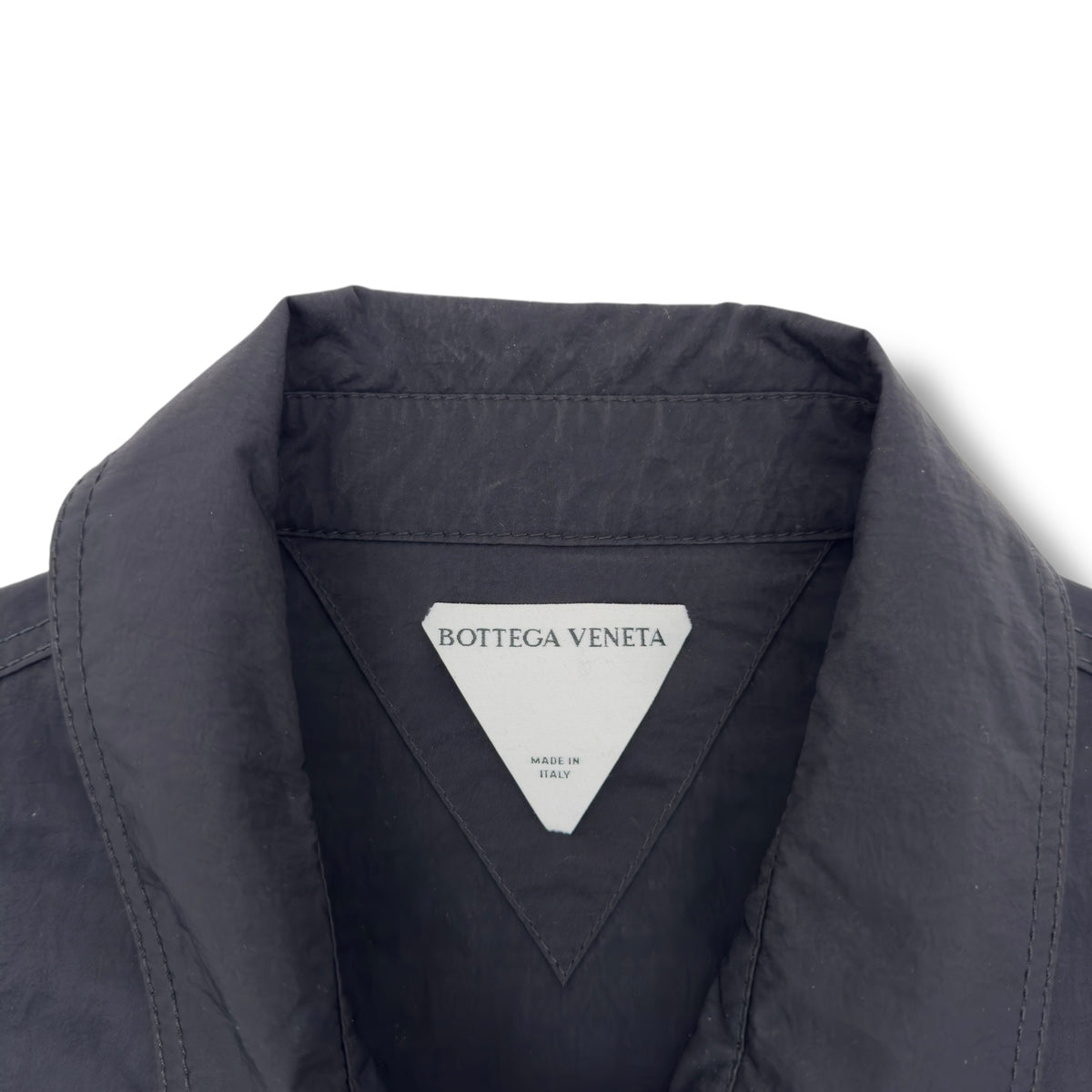 BOTTEGA VENETA NYLON ZIP-UP JACKET BLACK XL