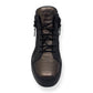GIUSEPPE ZANOTTI ZIP-UP HIGH TOP SNEAKER BLACK / BRONZE 43 / UK9