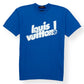LOUIS VUITTON CREWNECK KNIT T-SHIRT BLUE / WHITE M