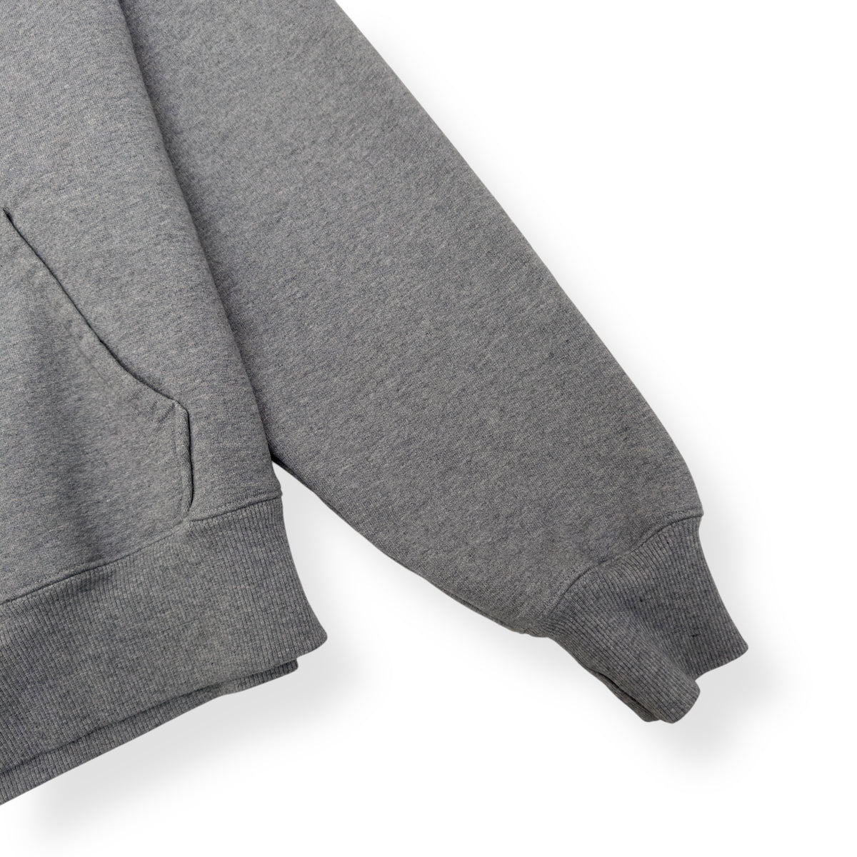AMI PARIS POPOVER HOODIE GREY / WHITE M