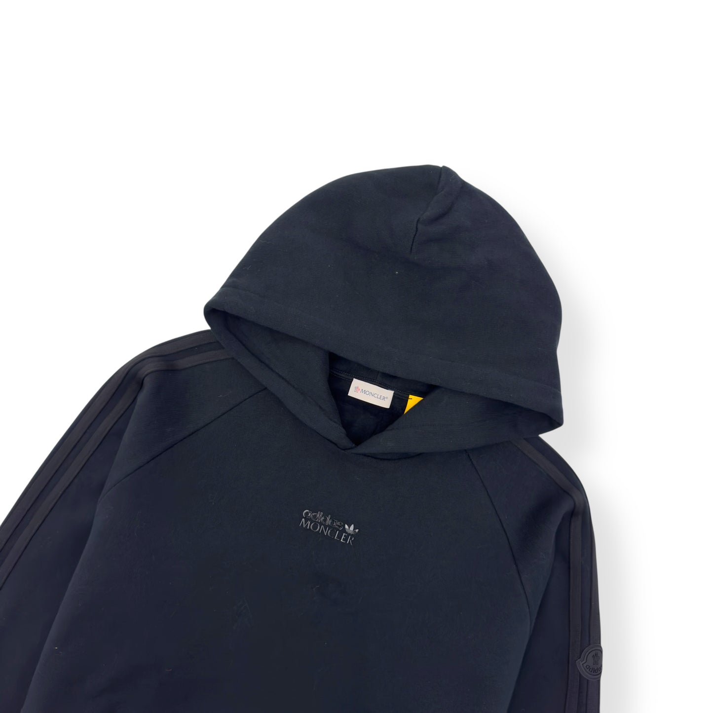 MONCLER GENIUS X ADIDAS DOWN PANNEL HOODIE BLACK 3 / M