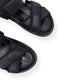 GANNI WOMENS HIKING LEATHER SANDALS BLACK 38 / UK5