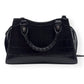 BALENCIAGA NEO CLASSIC CROC EMBOSSED LEATHER SHOULDER BAG BLACK MINI