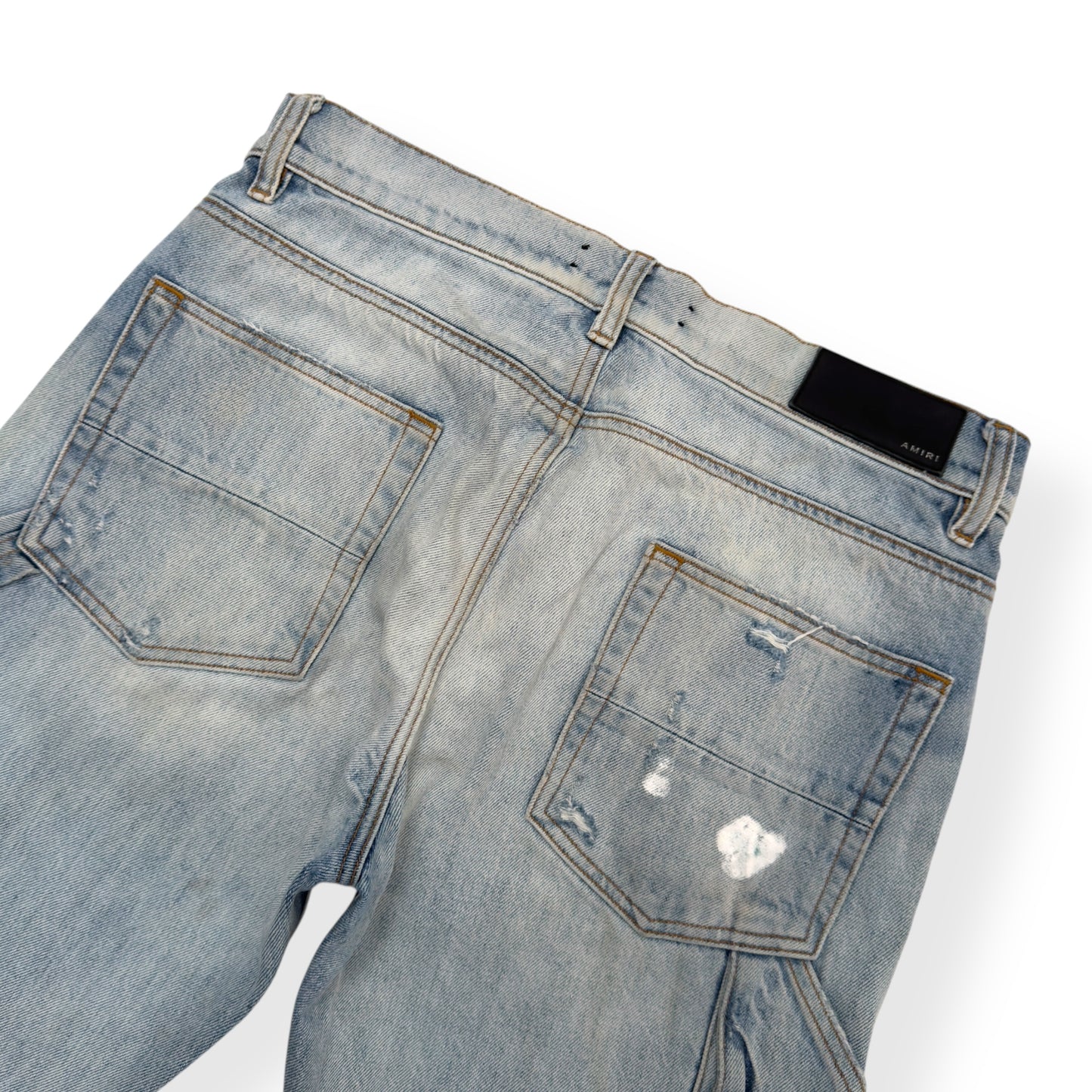 AMIRI CARPENTER STRAIGHT LEG DENIM JEANS BLUE W30”