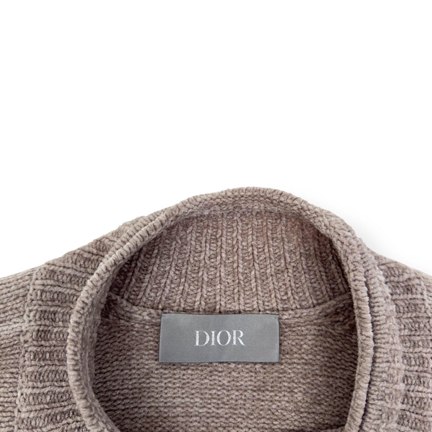 DIOR X STONE ISLAND TECHNICAL SWEATER BEIGE / WHITE XL