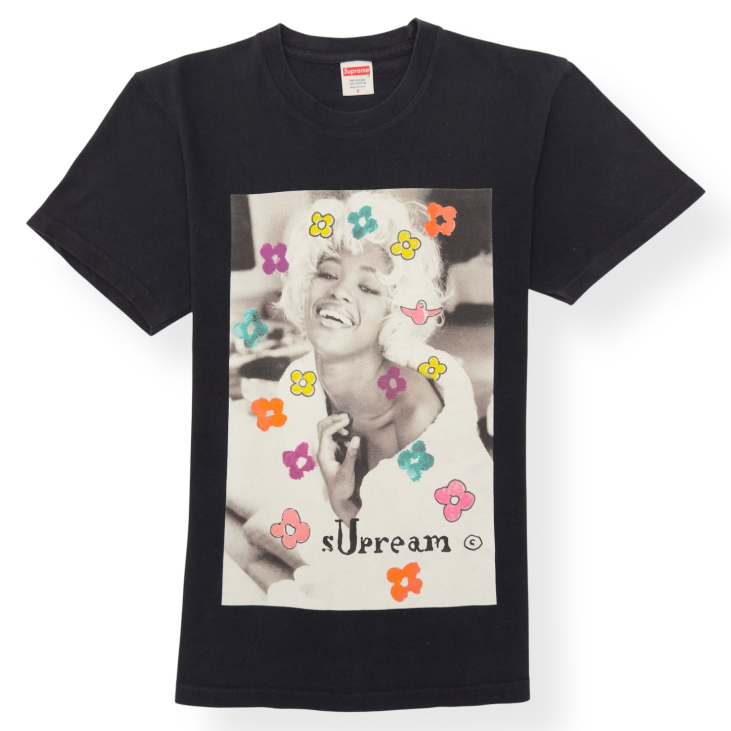 SUPREME NAOIMI COTTON T-SHIRT BLACK S