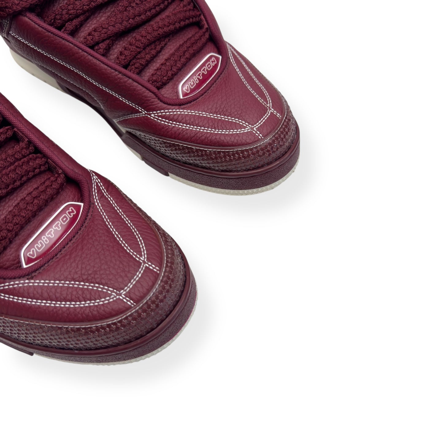 LOUIS VUITTON LV SKATE SNEAKER BORDEAUX RED UK9